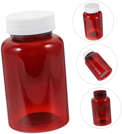 16pcs Pill Bottles Lids for Medication Storage Light-Blocking Containers for Safe Travel and Organization of Pills and Vitamins