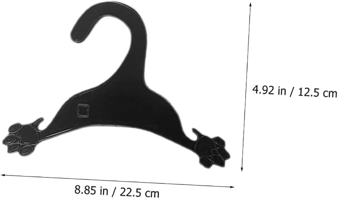 10pcs Dog Clothing Hangers Pet Clothes Organizers for Dogs and Cats for Hanging Pet Costumes and Apparel Smooth Non-Skid Design
