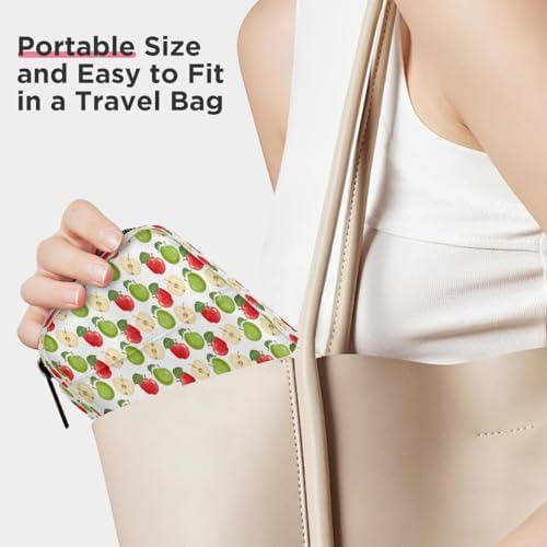 Pill Organizer Box Autumn Orchard Harvest Apples 7-Day Weekly Medicine Pill Case Travel Pill Container Portable Pill Holder Storage Purse Bag Small Compact Size for Vitamin Supplement Birth Control