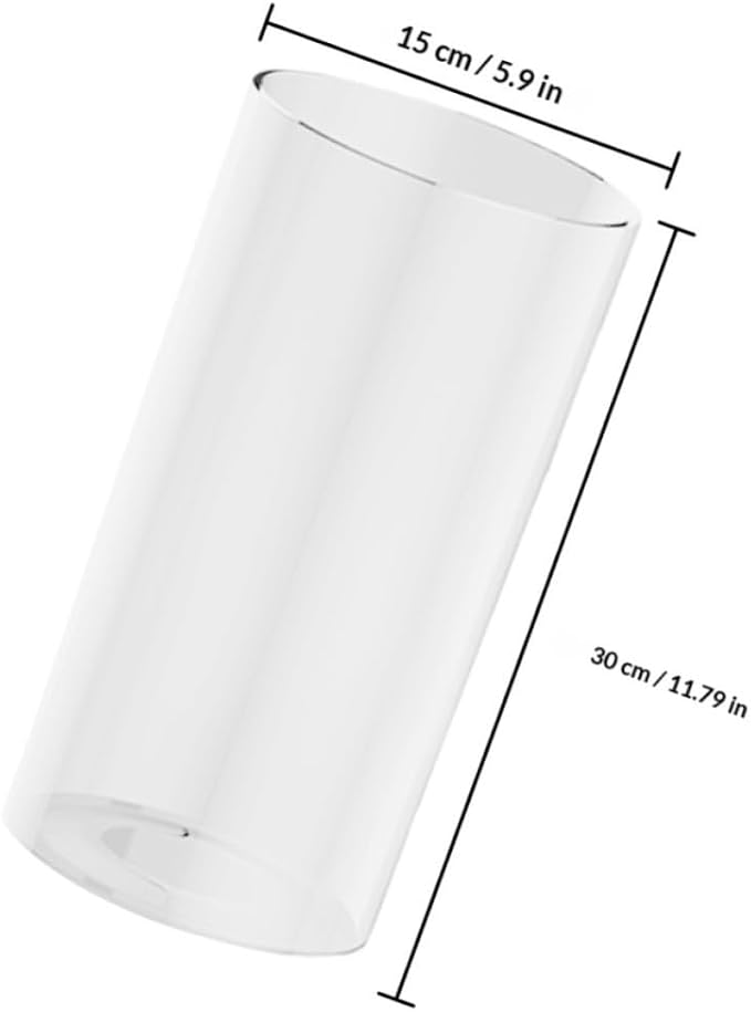 SEWACC Plastic Cylinder Storage Organizer for Calligraphy Works and Paintings, Versatile Pet Art Supply Container with Simple Elegant Design, for Home and Office Use