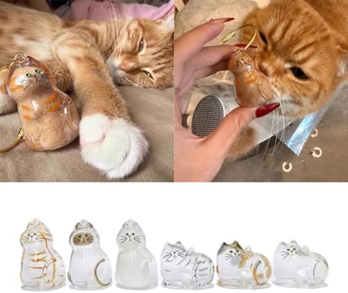 2PCS Clear Puppy Hair Storage Bottle Twist Open Keepsakes Ornament For Cats Owners Decorative Wall Hanging Pet Hair Collectible