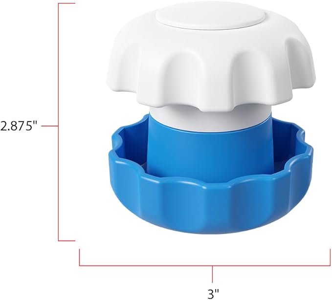 Ezy Dose Pill Crusher & Tablet Grinder, Storage Compartment, Large, Blue | Pill, Vitamins, Tablets, Crusher for Pets, Elderly, Crushes Medications into Fine Powder, Easy-to-Use Design, BPA Free