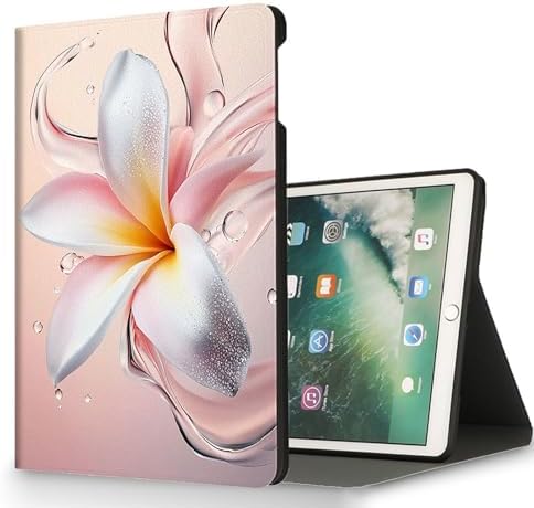 for Microsoft Surface Go 4/3/2/1-10.5" 2021 Tablet Case,Auto Wake/Sleep,Adjustable Stand Protective Cover - Pink White Frangipani