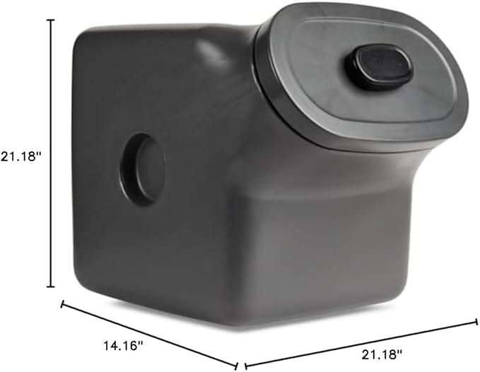 by Petco Black Airtight Food Storage Container for Dogs Large 50 lbs.