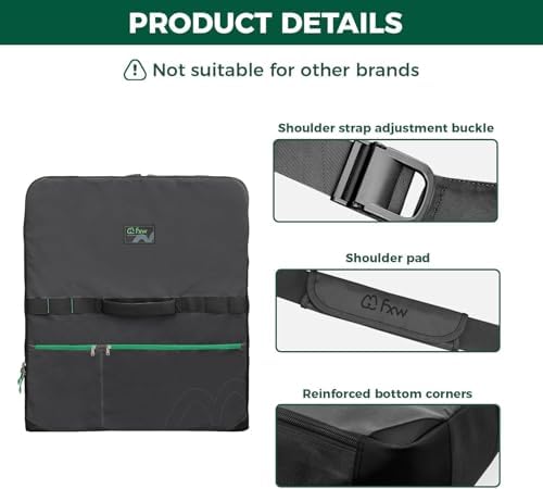 FXW Dog Playpen Storage Bag, Designed for RV Trips, Black, 2 Packs | Fits FXW Pens Only(32" H 8 Panels & 9 Stakes), Comfortable Carry, Neat Storage, Wear-Resistant, Patented