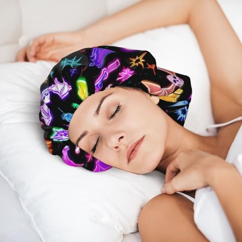 Adjustable Silk Satin Night Cap Women's Men's Sleep Cap