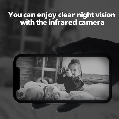 Heart Link Indoor Camera, 2.5K Pet Camera with Speaker for Dogs and Cats, 90-Day Cloud Storage, Phone App, AI Human & Pet Detection, 360° View, Night Vision, 2-Way Audio