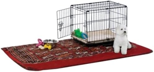 Prevue Pet Products Home On-The-Go Single Door Dog Crate - Extra Extra Small Collapsible Dog Cage for Travel, Indoor, and Outdoor Use, Foldable Kennel Design, Deep Plastic Pan - XXS, Black