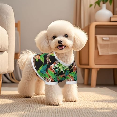 Ferocious Tiger Dog Shirt Pet Cotton T-Shirt Breathable Dog Clothes