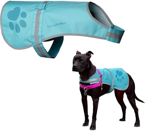 Reflective Dog Vest, Hi Vis Safety Gear for Low-Light Morning & Night Walks