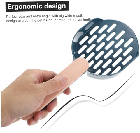 Toddmomy Cat Litter Scoop with Storage Holder Abs Material Smooth Surface Suitable for Small to Large Cats Efficient Cleaning for All Litter Types Pet Supply Kit in Indigo
