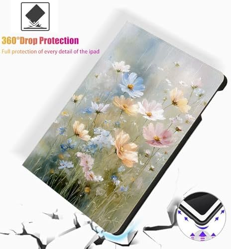 for Microsoft Surface Pro 11/10/9-13" 2024/2022 Tablet Case,Auto Wake/Sleep,Adjustable Stand Protective Cover - Watercolor Flower