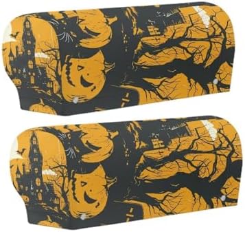 Cool Castles Armrest Covers for Sofa Couch Arm Covers for Sofa 2 Pack Universal Size Scratch Resistant Protector Covers Halloween Decoration