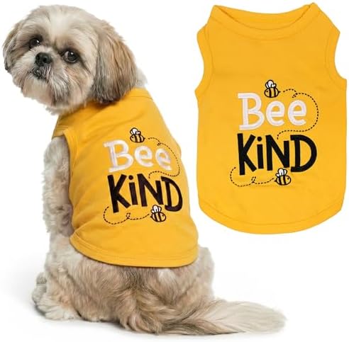 Parisian Pet Dog Shirt – 100% Cotton Shirts for Medium Dogs – Sleeveless Puppy Vest – Lightweight and Breathable Pet Apparel – Soft Pullover Summer Dog Clothes - Stretchy T Shirts for Dogs