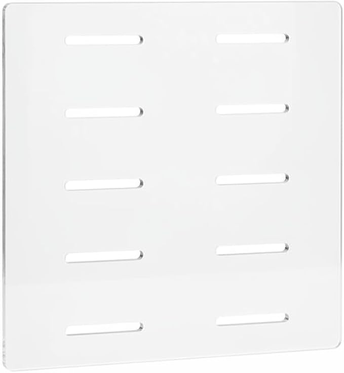 Acrylic Shelf Dividers | Slotted Design, PET Plastic Separators, For Bathroom Cabinet, Drawer Organization, With 4 Layer Supports
