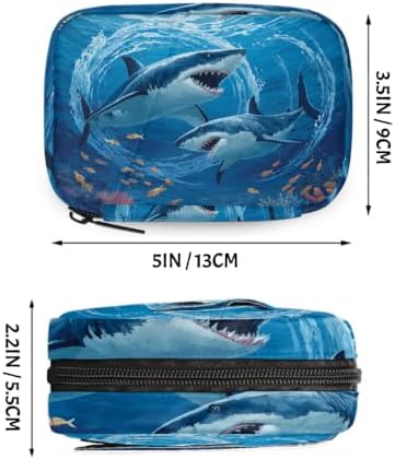 Travel Pill Organizer Underwater Shark Small Pill Case