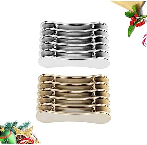 6pcs Nail Art Pen Holder Golden Silver Stands for Nail Brush and Art Tools Portable Organizer for Manicure