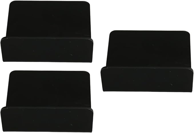 lyrlody 3 PCS Small Security Cameras Wall Shelf, Acrylic Floating Shelf with 6 Cable Clips 10 Tapes, No Drill Adhesive for Bedroom Living Room Office (Black)