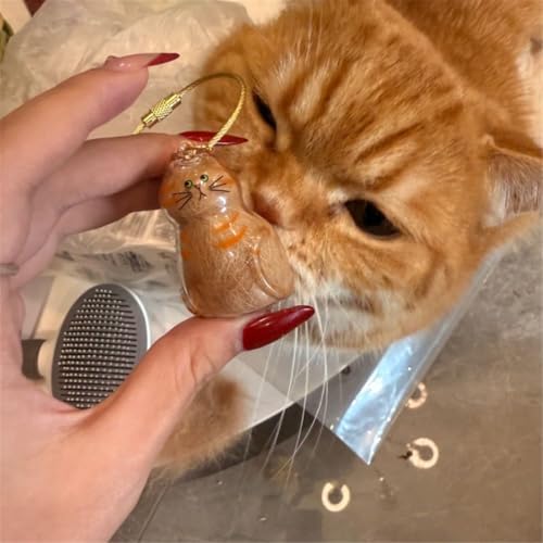 2PCS Clear Puppy Hair Storage Bottle Twist Open Keepsakes Ornament For Cats Owners Decorative Wall Hanging Pet Hair Collectible