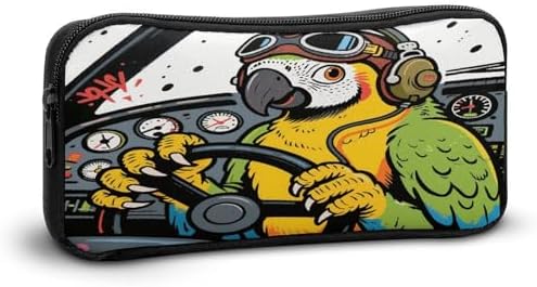 Funny Pets Pencil Case Aesthetic Pencil Bag for Women, Makeup Pouch, Multifunctional Pouch for Stationery Large Opening Portable Stationery Organizer
