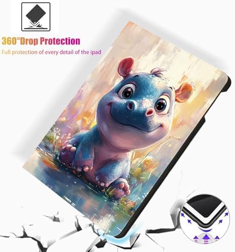 for Samsung Galaxy Tab A7 2020/2022 Model T500/T505/T507/T509 Tablet Case,Auto Wake/Sleep,Adjustable Stand Protective Cover - Easter Egg Pattern