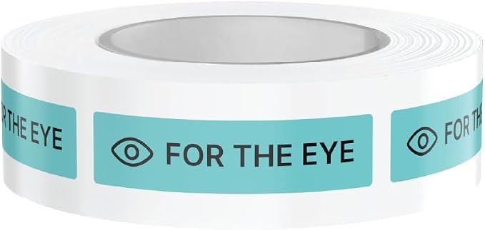 Dispensed Medication Veterinary Pharmacy Labels | Roll of 500 | Clinical-Grade Color-Coded Stickers for Medication Bottles (for The Eyes)