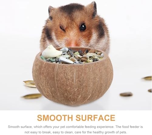 Mobestech Carrot Shaped Small Animal Water Bowl with Food Storage Organizer, Household Hamster and Guinea Pig Feeding Bowl for Cages, Pet Supplies for Rabbits and Rodents