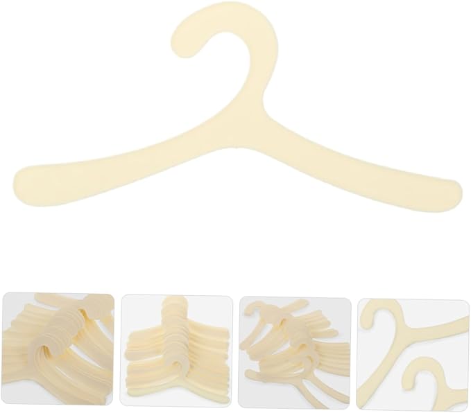 LIOOBO 12pcs Cute Functional Pet Apparel Hangers Dog and Cat Hangers Small Pet Clothes Rack Wardrobe Organizers