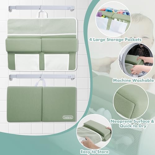 beiens Bath Kneeler and Elbow Rest Pad Set, 1.5-Inch Thick Memory Foam Pads