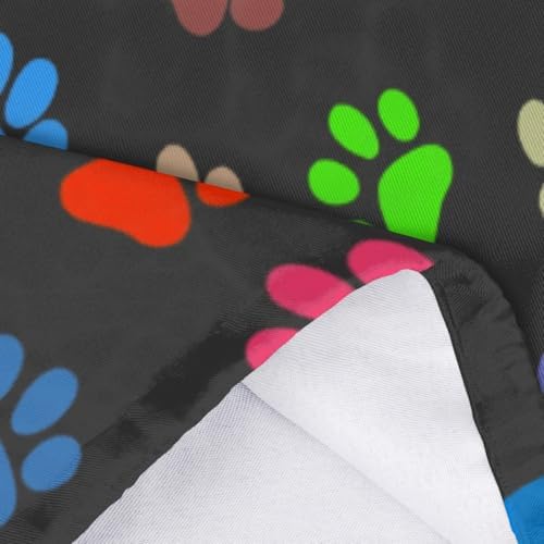 Pardick Plastic Bag Holder, Colorful Dog Cat Paw Print Grocery Bag Holder for Shopping Bags, Wall Mount Plastic Bag Storage Organizer Dispenser, Storage Holder for Home Kitchen Camper,A-9
