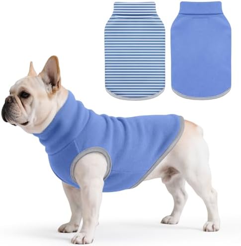 Idepet Dog Fleece Sweater,Soft Puppy Sweatshirt Warm Winter Shirt