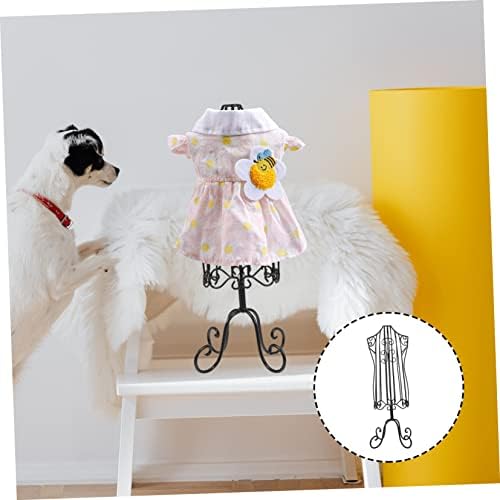 Pet Clothes Display Stand Iron Mannequin Torso for Dog and Cat Outfits Lightweight Pet Clothing Hanger Versatile Coat Holder for and Storage