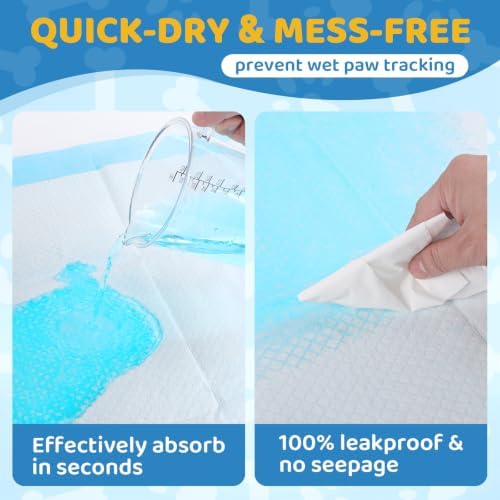 80 Count X-Large Puppy Pads, 28 x 34 in Heavy Duty Dog Pee Pads, Leak-Proof