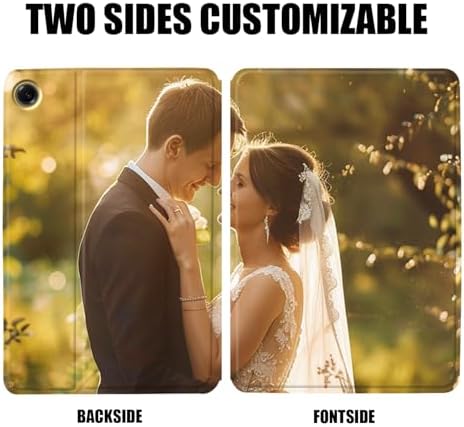 Custom Photo Personalized Flip Case for Samsung Galaxy Tab A11+/A11 Plus 11 inch(2025),Model Code: SM-X230/X236, Samsung Galaxy Tablet Customized Picture Text Leather Stand Cover Protective Case