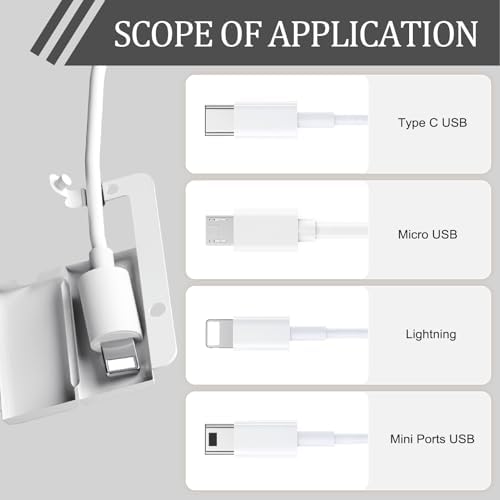 10 Pack Baby Proof Cord Covers, Universal Electrical Outlet Protectors for Toddlers, Pets, USB Chargers (Type-C, Lightning, Micro), Bite-Proof, Child-Safe Cable Organizers with Secure Locking Clasps