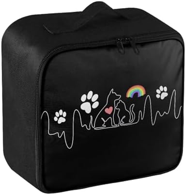 First Aid Bag Empty Organizer Travel Love Pet and Paw Large Medical Bag First Aid Kit Accessory Pouches Organizer Portable Medic Bag Zippered Bag for Home Outdoor Travel