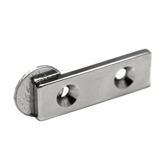 3~10PCS 60x20x5-5mm Sheet Rare Earth 2 Holes 5mm Block Rectangular 60x20x5-5 Strip Magnetic 60 * 20 * 5-5 Magnets(5pcs)