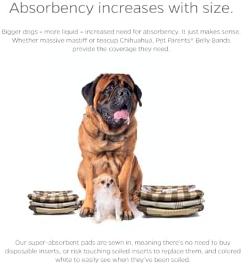 Pet Parents® Washable Belly Bands for Male Dogs (3pack) + Extendrs® of Durable Dog Diapers Male, Premium Male Dog Diapers & Dog Wraps (Large, Oxford)