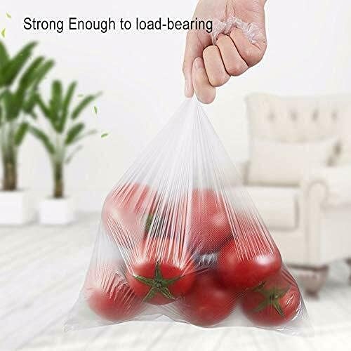 Immuson Food Storage Bag, 12 x 20 Plastic Produce Bag on a Roll, 2 Rolls Fruits, Vegetable, Bread, Food Storage Clear Bag, 350 Per Roll,700 Bags