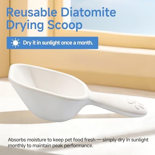 Diatom Drying Scoop 1/4 Cup for Pet Food