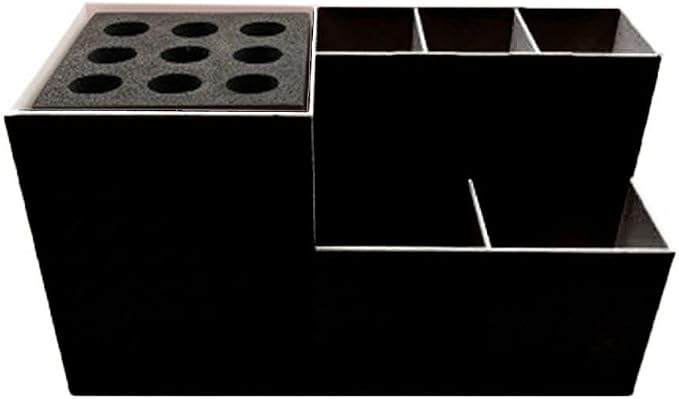 HomeSoGood Hairdressing Tool Storage Box Barber Comb Holder Salon Styling Storage Rack Cosmetic Organizer for Barber Shop Pet Grooming Shop Supplies