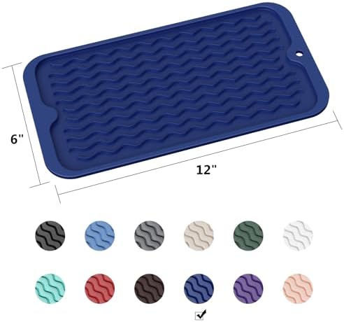 ZLR Silicone Sink Caddy & Sponge Holder, 6"x12", Midnight Blue