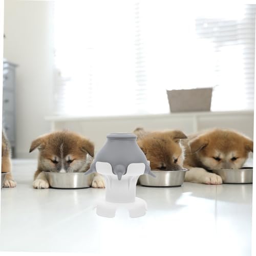 MERRYHAPY Puppy Feeding Station with Multiple Nipples Safe Nursing Device for Newborns Includes Stand for Convenient Feeding of Kittens and Puppies and Feeder Bowl