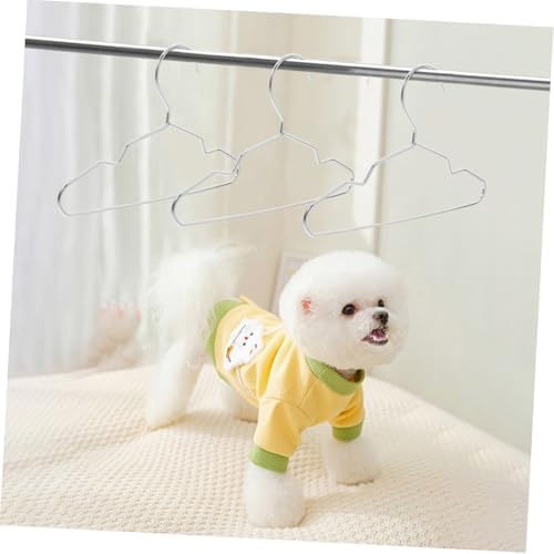 Unomor 10pcs Steel Pet Hangers for Dog and Cat Apparel Storage Clothes Rack for Pets Stylish Organizer for Home and Shop Use Space-Saving Design