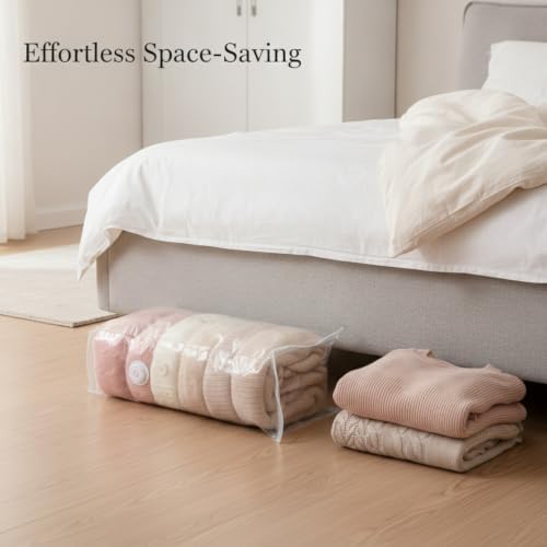 3D Cubic Profile Space Saver Bags, Manual Compression Storage for Travel and Closet Organization, Durable PET PE Material (1 PC)