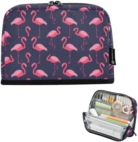 Flamingo Pencil Case for Kids Girls Boys | Large Pencil Pouch Pen Bag Holder with Big Capacity
