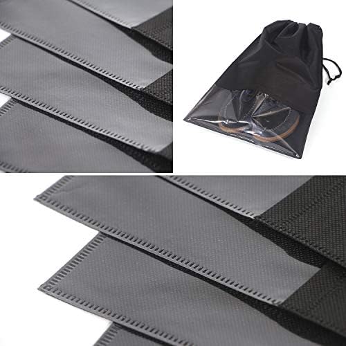 24PCS Travel Shoe Bags Non-Woven with Rope for Men and Women Large Shoes Storage Packing Pouch Organizers