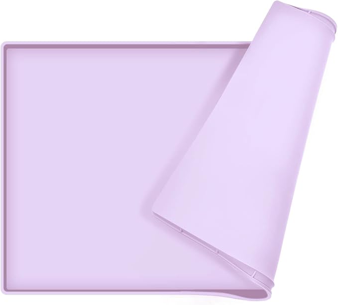 Silicone Dog Food Mat Waterproof Pet Feeding Tray for Large Dogs