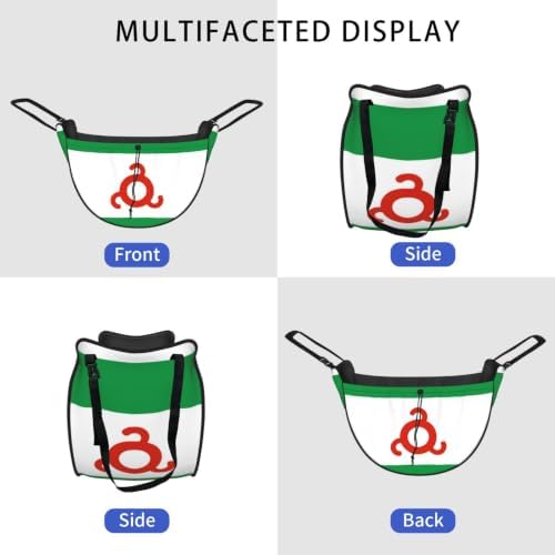 Flag of Ingushetia Car Seat Organizer-Backseat Storage Bag for Travel