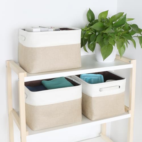 Fabric Storage Bins, 12x10x9.5 Inch Storage Cubes Baskets, 3 Pack
